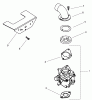 Compact Utility Attachments 104-4635 - Toro Remote Air Cleaner Kit, Dingo Model 22304 Spareparts CARBURETOR ADAPTER KIT