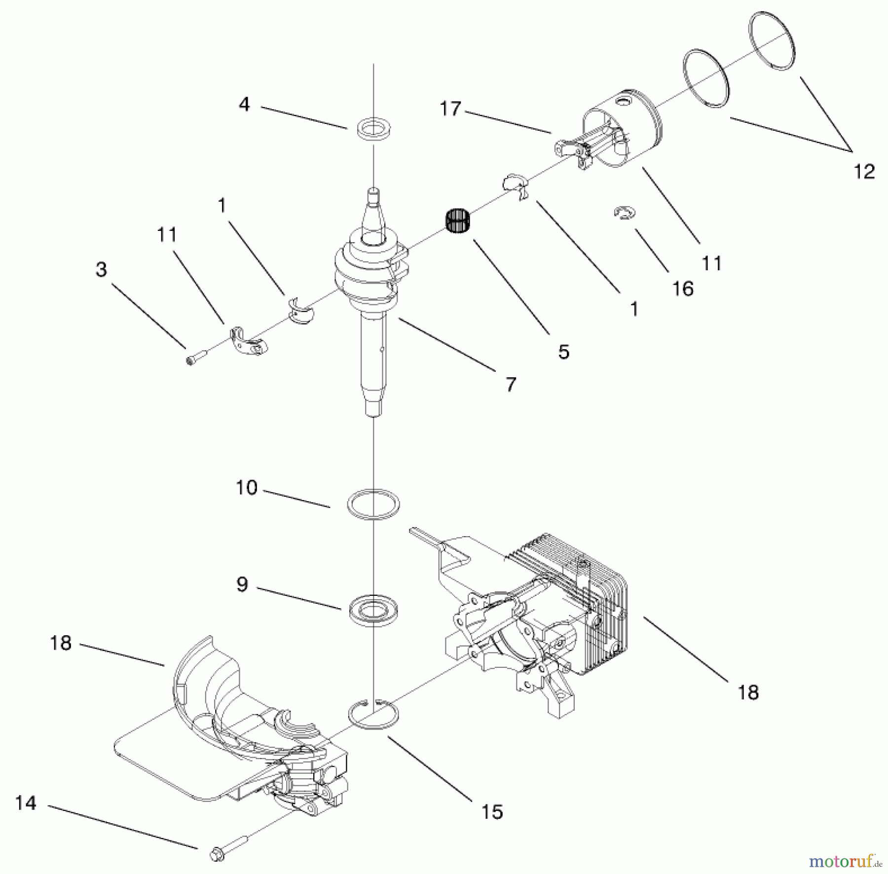  Rasenmäher 11003 - Toro 53cm Walk-Behind Mower (SN: 8900001 - 8999999) (1998) SHORT BLOCK ASSEMBLY