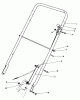 Rasenmäher 22020 - Toro Walk-Behind Mower (SN: 3000001 - 3999999) (1983) Spareparts HANDLE ASSEMBLY (MODEL 22015)