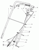 Rasenmäher 22015 - Toro Walk-Behind Mower (SN: 3000001 - 3999999) (1983) Spareparts HANDLE ASSEMBLY (MODEL 22020)