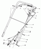 Rasenmäher 22015 - Toro Walk-Behind Mower (SN: 4000001 - 4999999) (1984) Spareparts HANDLE ASSEMBLY (MODEL 22020)