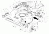 Rasenmäher 22015 - Toro Walk-Behind Mower (SN: 4000001 - 4999999) (1984) Spareparts HOUSING ASSEMBLY (MODEL 22015)