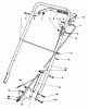 Rasenmäher 22015 - Toro Walk-Behind Mower (SN: 5000001 - 5999999) (1985) Spareparts HANDLE ASSEMBLY (MODEL 22020)