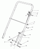 Rasenmäher 22020 - Toro Walk-Behind Mower (SN: 6000001 - 6999999) (1986) Spareparts HANDLE ASSEMBLY (MODEL 22015)