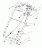 Rasenmäher 22020 - Toro Walk-Behind Mower (SN: 6000001 - 6999999) (1986) Spareparts HANDLE ASSEMBLY (MODEL 22020)