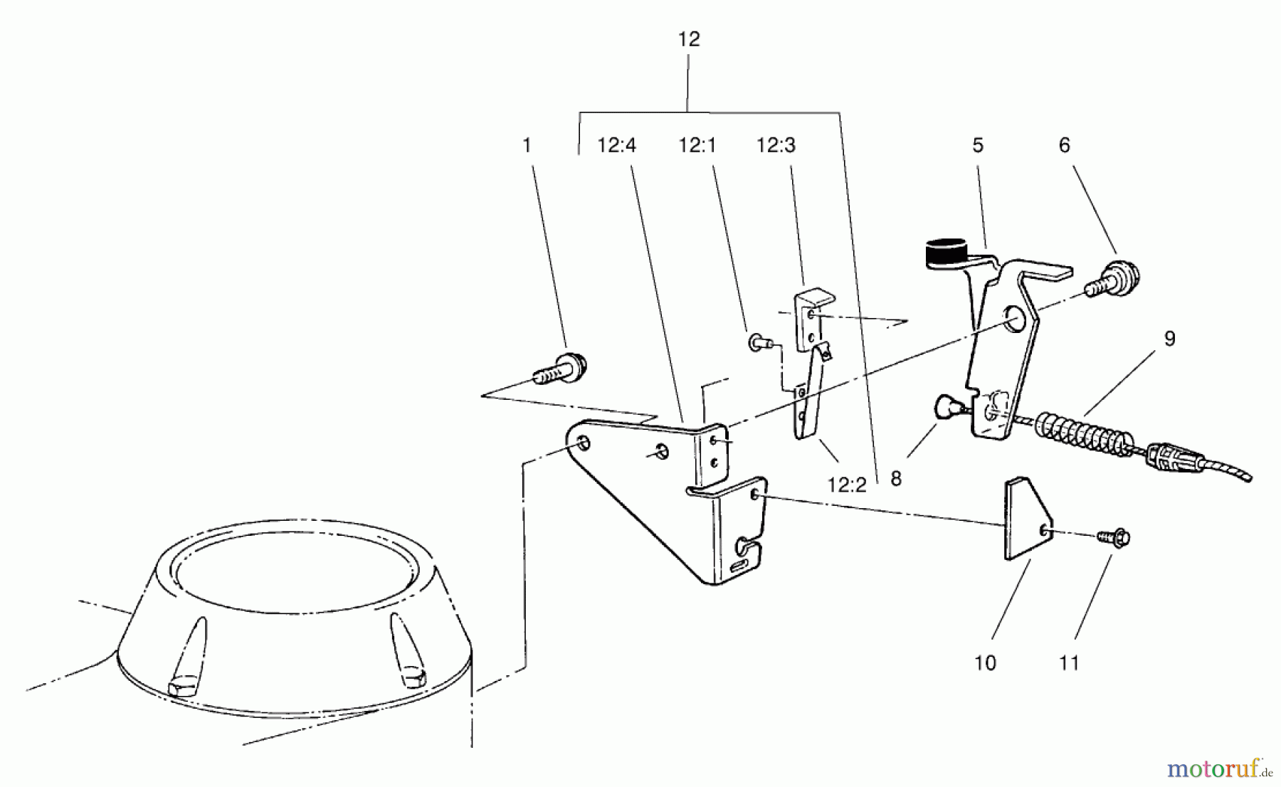  Rasenmäher 22026 - Toro Side Discharge Mower (SN: 220000001 - 220999999) (2002) BRAKE ASSEMBLY