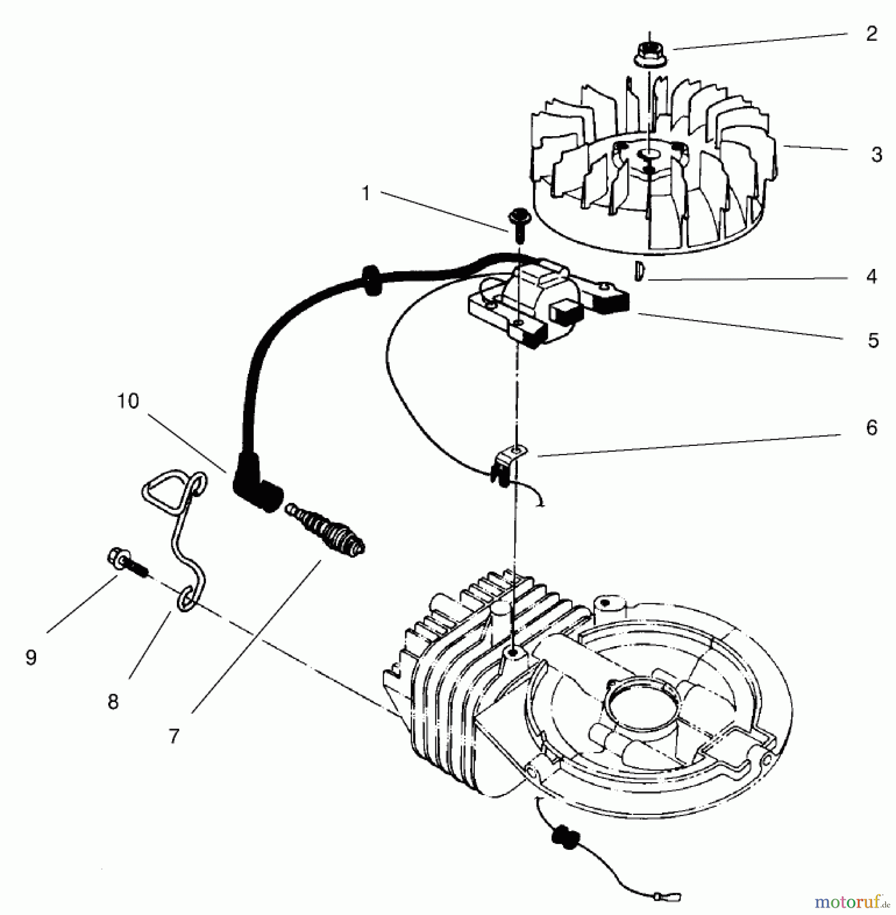  Rasenmäher 22026 - Toro Side Discharge Mower (SN: 220000001 - 220999999) (2002) IGNITION ASSEMBLY