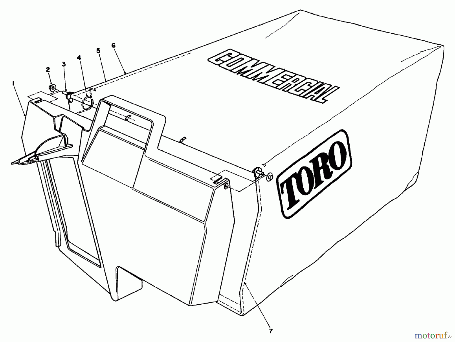  Rasenmäher 22030 - Toro Walk-Behind Mower (SN: 1000001 - 1999999) (1991) GRASS BAG ASSEMBLY NO. 11-5609