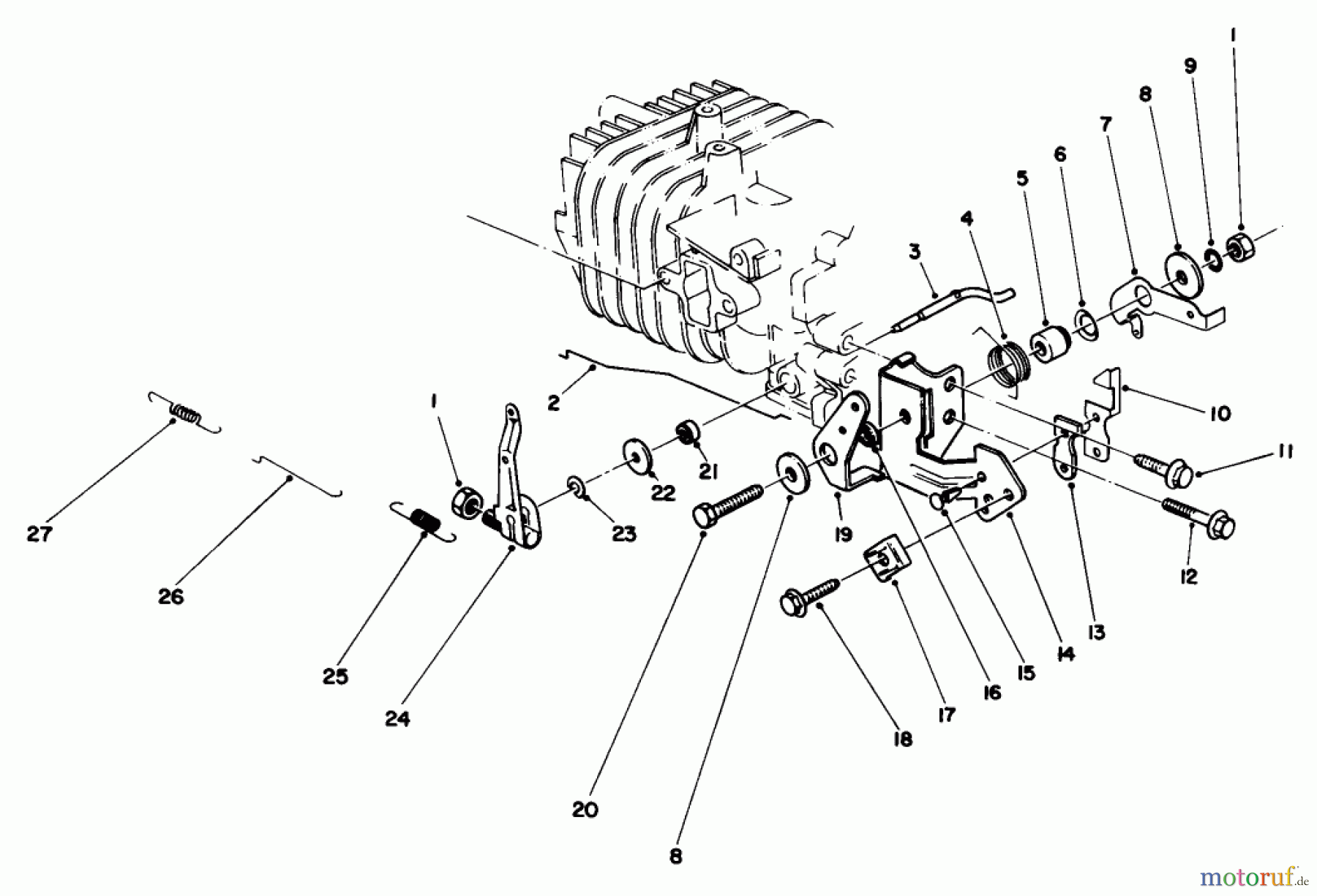  Rasenmäher 22030 - Toro Walk-Behind Mower (SN: 7000001 - 7999999) (1987) ENGINE ASSEMBLY MODEL NO. 47PG6 #4