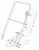 Rasenmäher 22030 - Toro Walk-Behind Mower (SN: 7000001 - 7999999) (1987) Spareparts HANDLE ASSEMBLY (MODEL 22030)