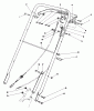 Rasenmäher 22030 - Toro Walk-Behind Mower (SN: 7000001 - 7999999) (1987) Spareparts HANDLE ASSEMBLY (MODEL 22035)