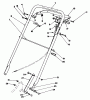 Rasenmäher 22031 - Toro ProLine 21" Recycler Walk-Behind Mower (SN: 2000001 - 2999999) (1992) Spareparts HANDLE ASSEMBLY