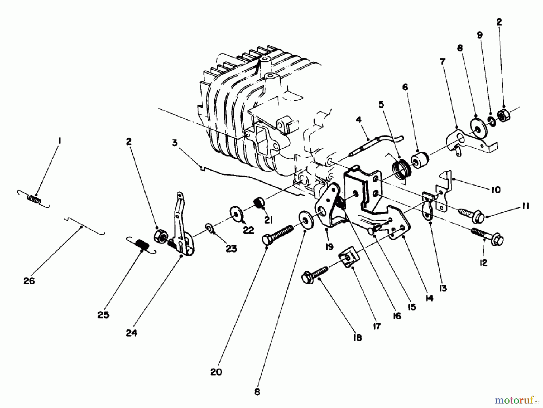  Rasenmäher 22035 - Toro Walk-Behind Mower (SN: 8000001 - 8002989) (1988) ENGINE ASSEMBLY MODEL NO. 47PH7 #4