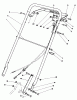 Rasenmäher 22035 - Toro Walk-Behind Mower (SN: 8000001 - 8002989) (1988) Spareparts HANDLE ASSEMBLY (MODEL 22035)