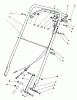 Rasenmäher 22035C - Toro Walk-Behind Mower (SN: 9000001 - 9999999) (1989) Spareparts HANDLE ASSEMBLY