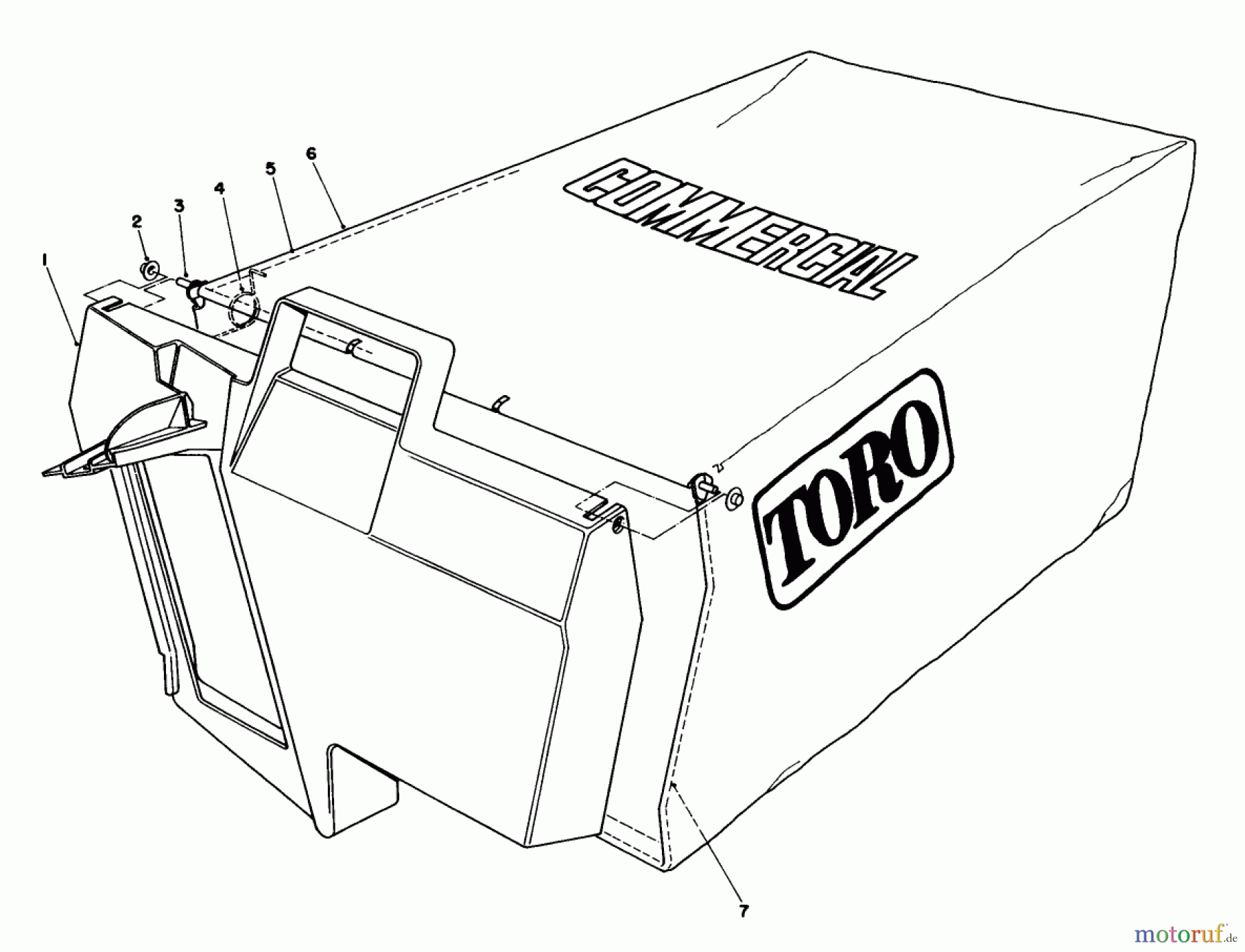  Rasenmäher 22036 - Toro Walk-Behind Mower (SN: 1000001 - 1999999) (1991) GRASS BAG ASSEMBLY NO. 11-5609