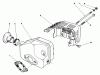 Rasenmäher 22036 - Toro Walk-Behind Mower (SN: 1000001 - 1999999) (1991) Spareparts MUFFLER ASSEMBLY (MODEL NO. 47PL0-3)