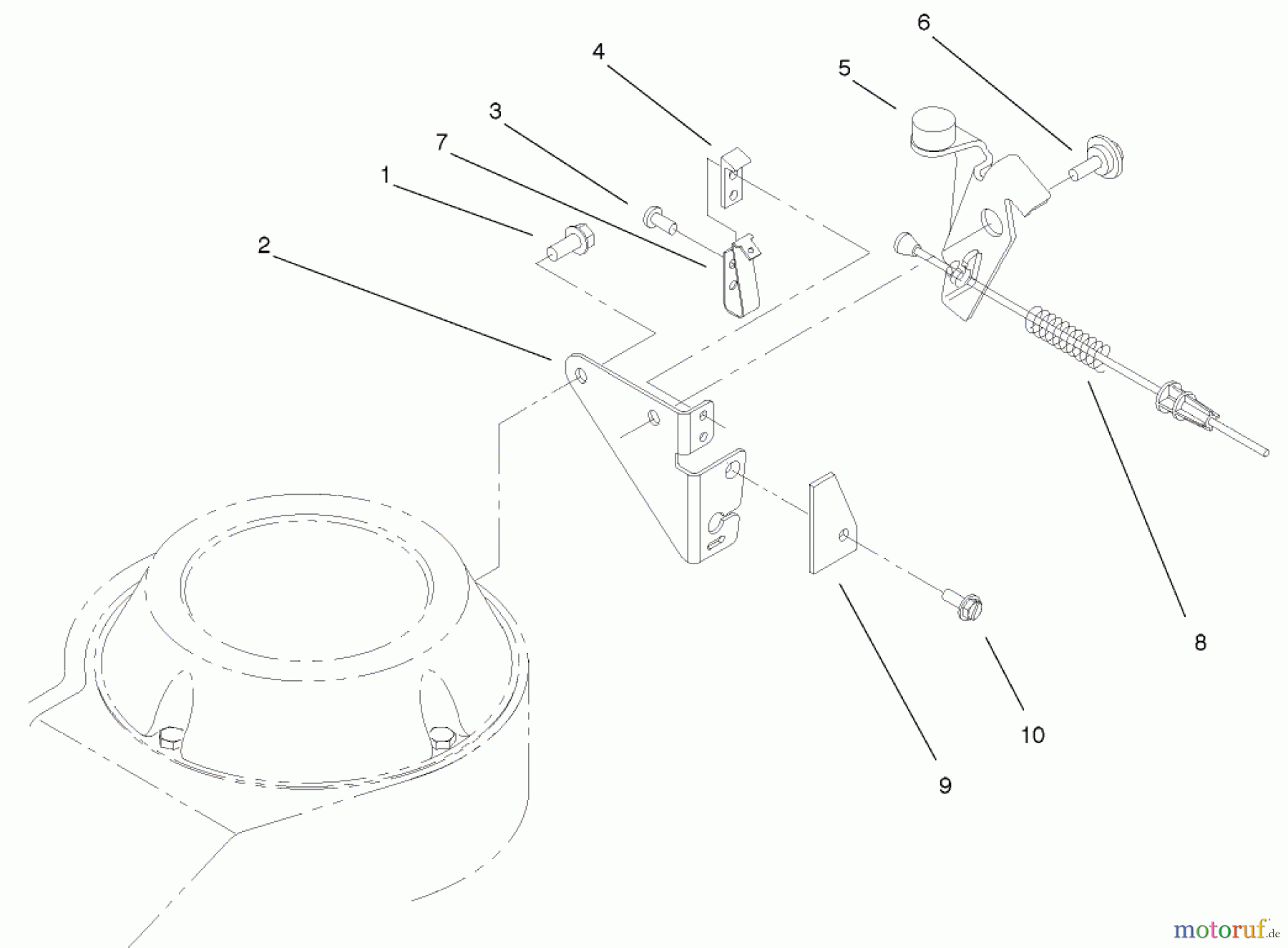  Rasenmäher 22038 - Toro 53cm Walk-Behind Mower (SN: 210000001 - 210999999) (2001) BRAKE ASSEMBLY