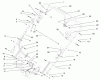 Rasenmäher 22038 - Toro 53cm Walk-Behind Mower (SN: 210000001 - 210999999) (2001) Spareparts HANDLE AND CONTROLS ASSEMBLY