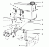 Rasenmäher 22040 - Toro Walk-Behind Mower (SN: 5900001 - 5999999) (1995) Spareparts GAS TANK ASSEMBLY