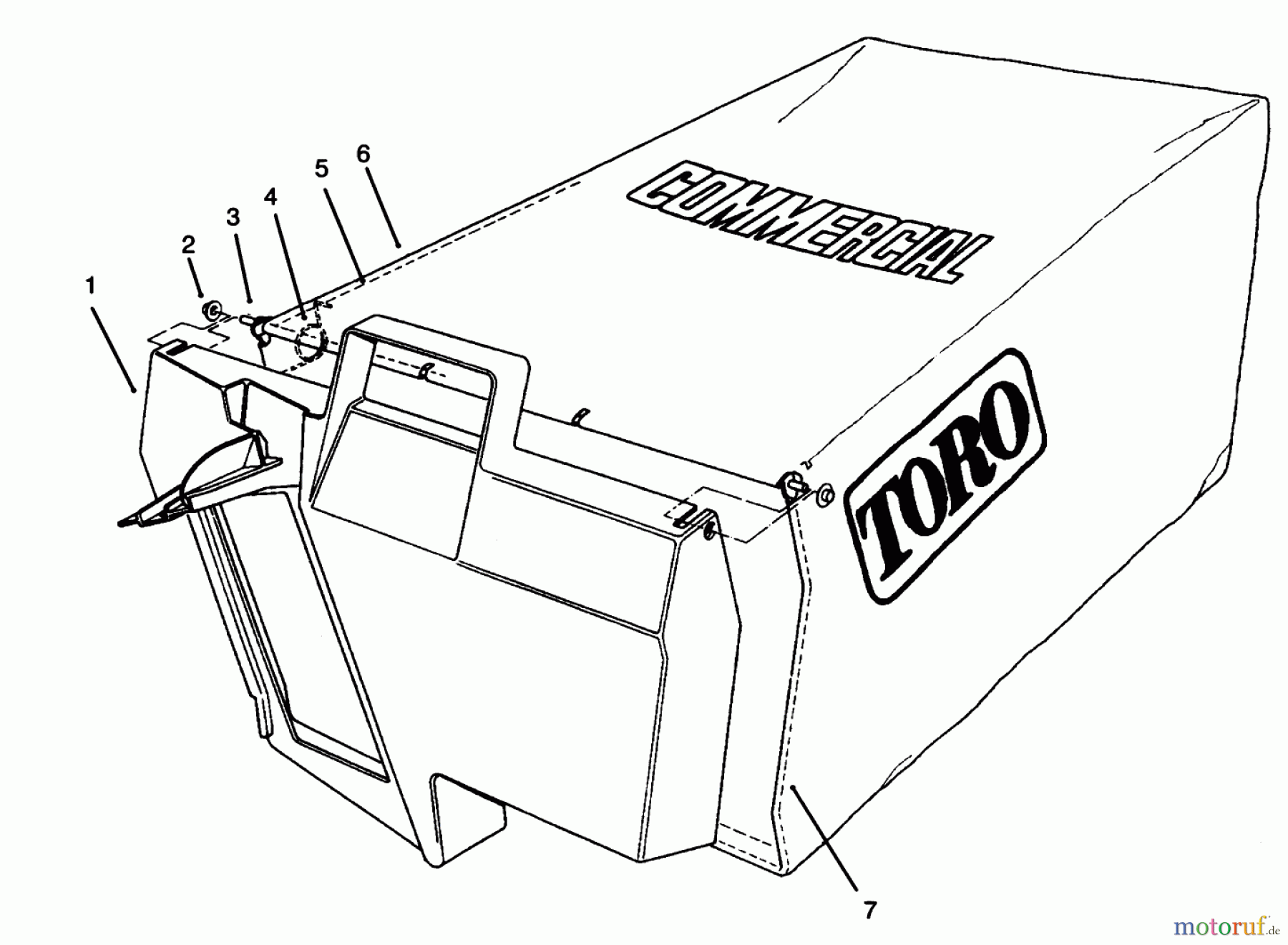  Rasenmäher 22040 - Toro Walk-Behind Mower (SN: 5900001 - 5999999) (1995) GRASS BAG ASSEMBLY NO. 11-5609