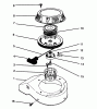 Rasenmäher 22040 - Toro Walk-Behind Mower (SN: 5900001 - 5999999) (1995) Spareparts RECOIL ASSEMBLY (MODEL NO. 47PR4-3)