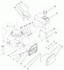 Rasenmäher 22043 - Toro Recycler Mower (SN: 200000001 - 200999999) (2000) Spareparts ENGINE & FUEL TANK ASSEMBLY