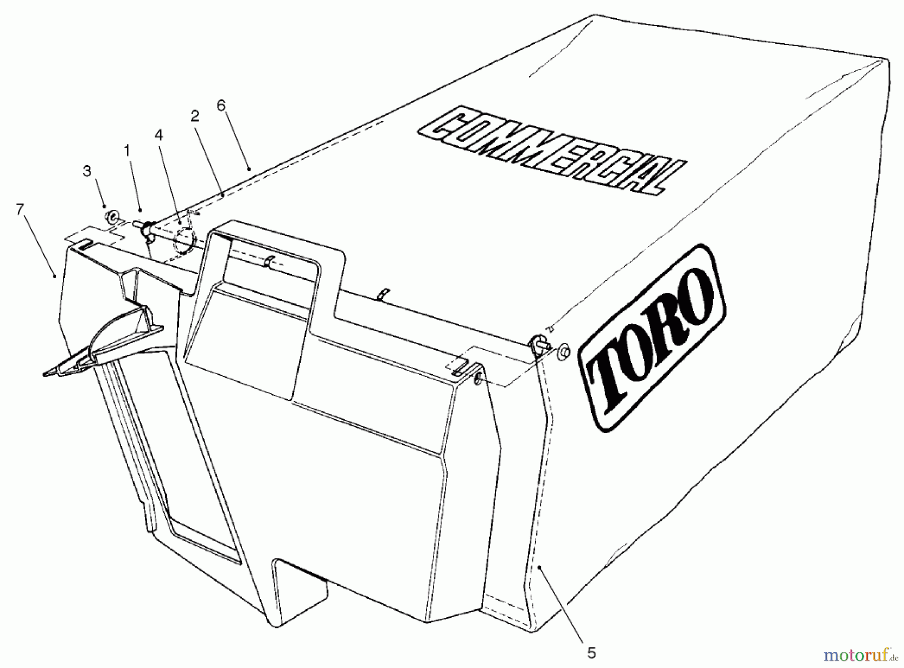  Rasenmäher 22043 - Toro Recycler Mower (SN: 230000001 - 230999999) (2003) GRASS BAG ASSEMBLY NO. 99-2535