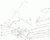 Rasenmäher 22043 - Toro Recycler Mower (SN: 210000001 - 210999999) (2001) Spareparts HANDLE AND HANDLE LATCH ASSEMBLY