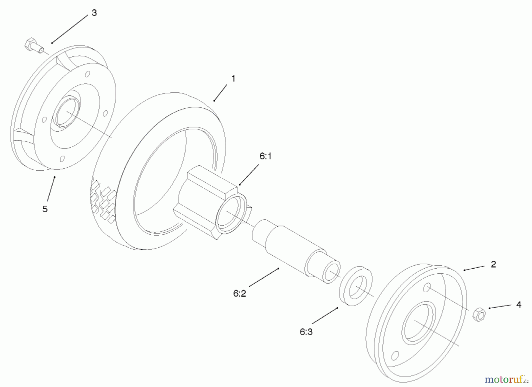  Rasenmäher 22043 - Toro Recycler Mower (SN: 220000001 - 220999999) (2002) REAR WHEEL AND TIRE ASSEMBLY NO. 74-1720