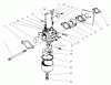 Rasenmäher 22043 - Toro Recycler Mower (SN: 9900001 - 9999999) (1999) Spareparts CARBURETOR ASSEMBLY (MODEL NO. 47PT7-7)