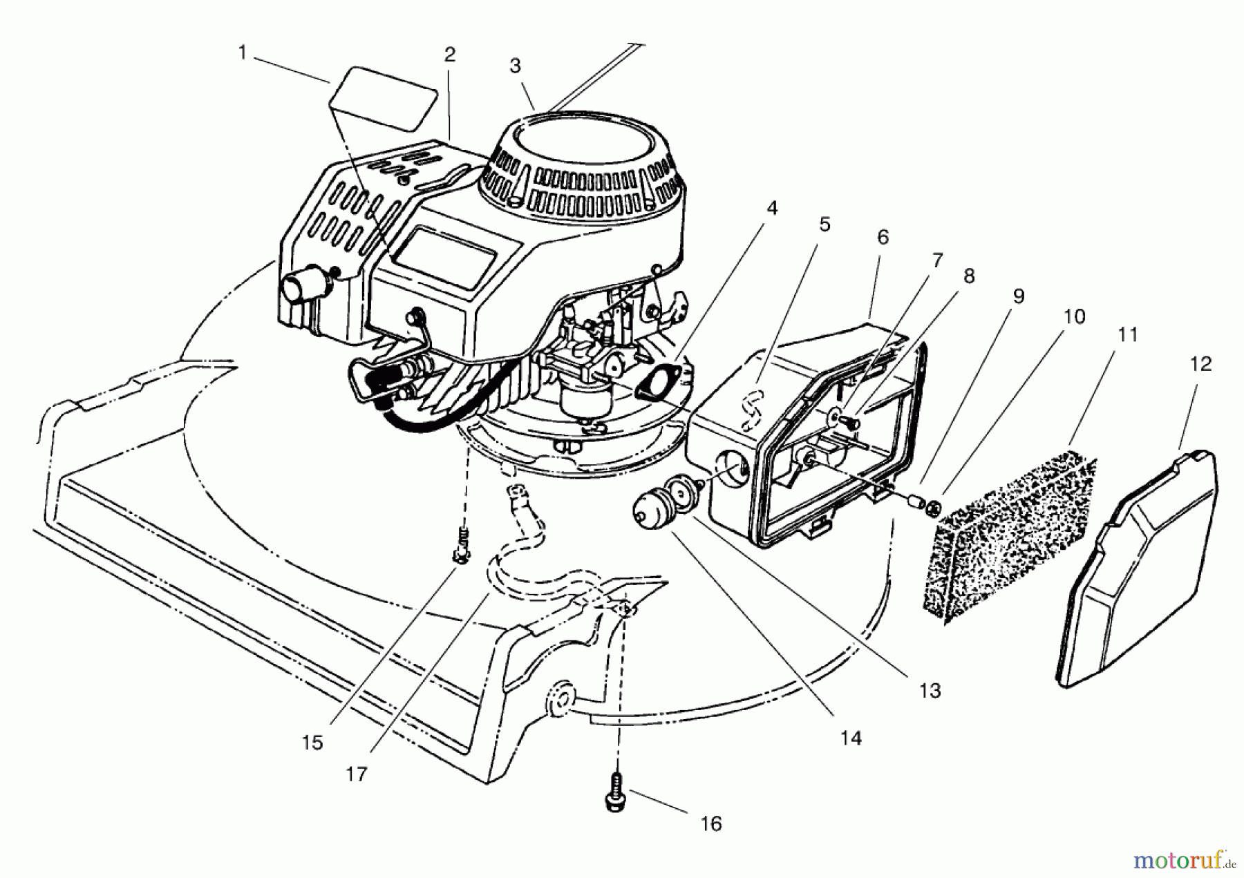  Rasenmäher 22043 - Toro Recycler Mower (SN: 9900001 - 9999999) (1999) ENGINE ASSEMBLY