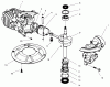 Rasenmäher 22043 - Toro Walk-Behind Mower (SN: 7900001 - 7999999) (1997) Spareparts CRANKSHAFT ASSEMBLY (MODEL NO. 47PS5-3)(SERIAL NO. 6900001-7901902)(MODEL NO. 47PT7-3)(SERIAL NO. 7901903 & UP)