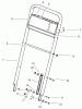 Rasenmäher 22043 - Toro Walk-Behind Mower (SN: 7900001 - 7999999) (1997) Spareparts HANDLE ASSEMBLY