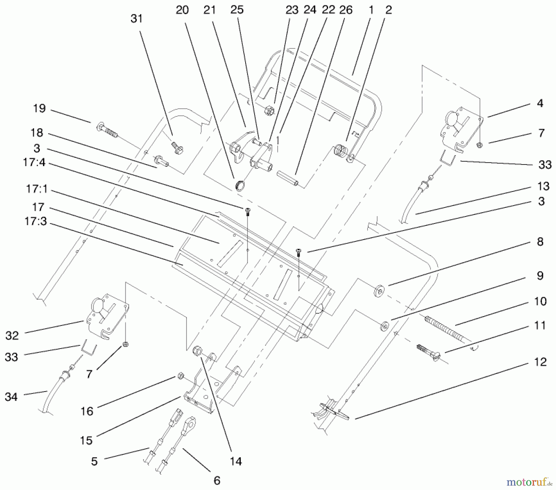  Rasenmäher 22045 - Toro Recycler Mower (SN: 9900001 - 9999999) (1999) TRACTION CONTROL ASSEMBLY