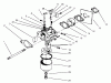 Rasenmäher 22045B - Toro Walk-Behind Mower (SN: 6900001 - 6999999) (1996) Spareparts CARBURETOR ASSEMBLY (MODEL NO. 47PS5-7)(MODEL NO. 22045B)(MODEL NO. 47PT6-7)(MODEL NO. 22045)