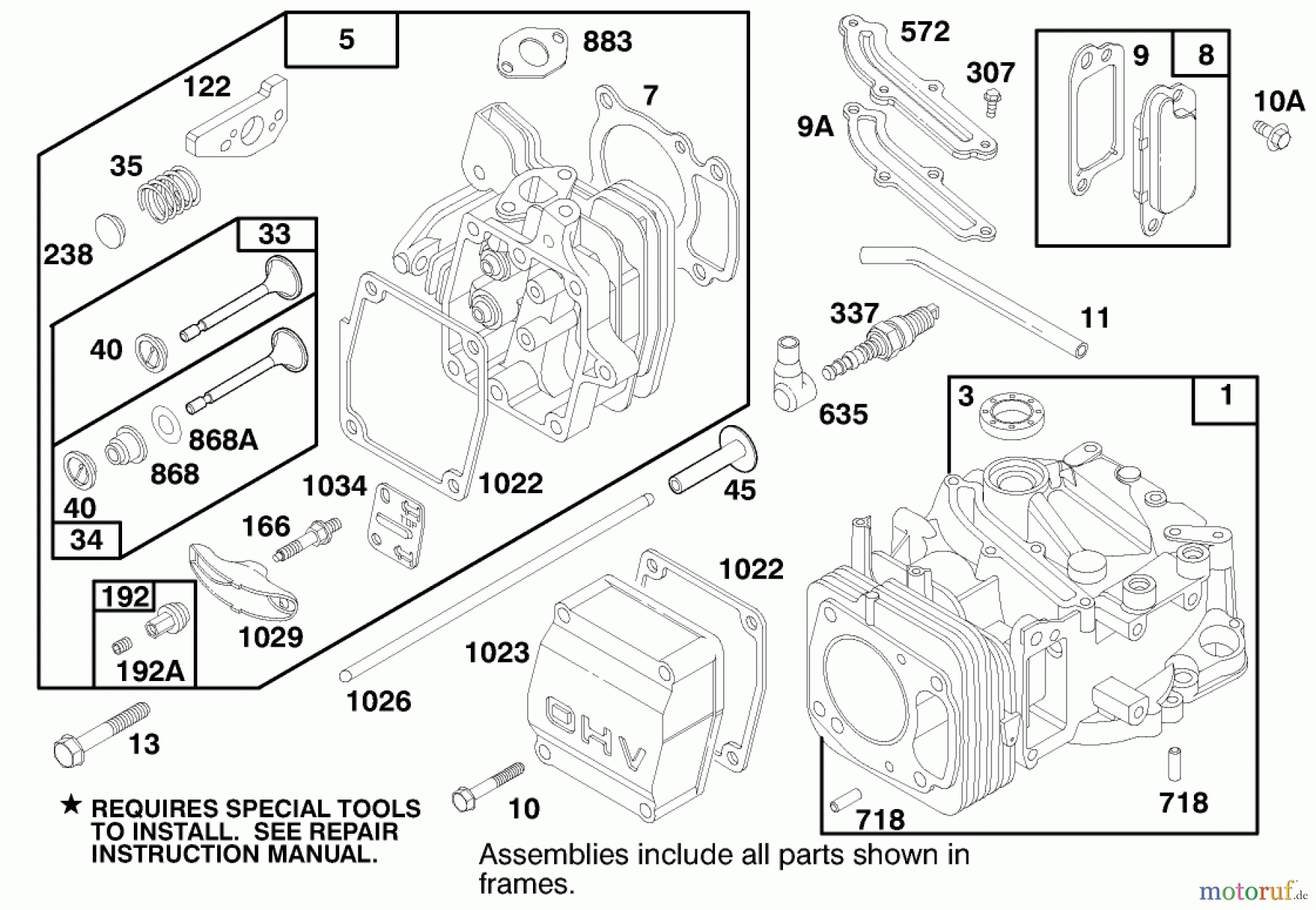  Rasenmäher 22140 - Toro Recycler Mower (SN: 790000001 - 799999999) (1997) ENGINE GTS 150 #1