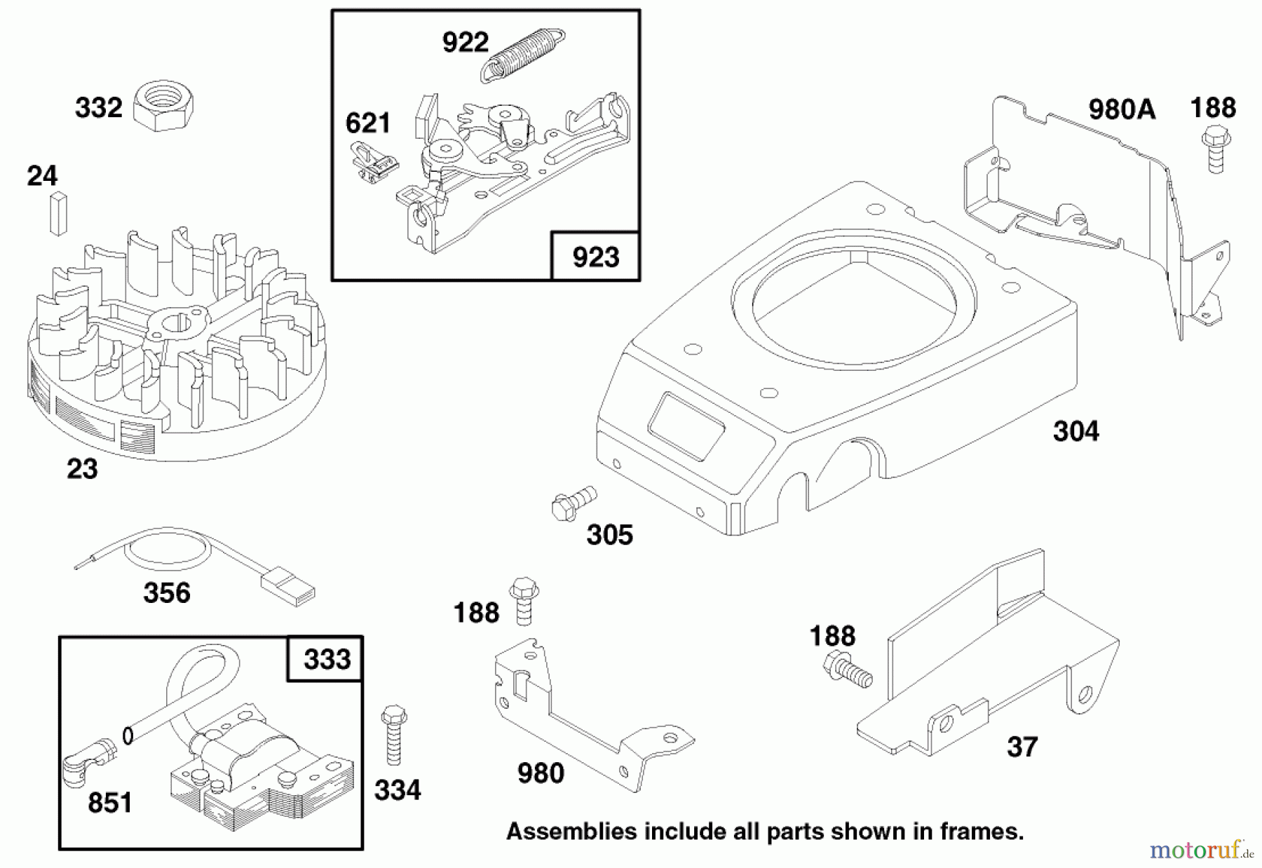  Rasenmäher 22141 - Toro Walk-Behind Mower (SN: 790000001 - 799999999) (1997) ENGINE GTS 150 #6