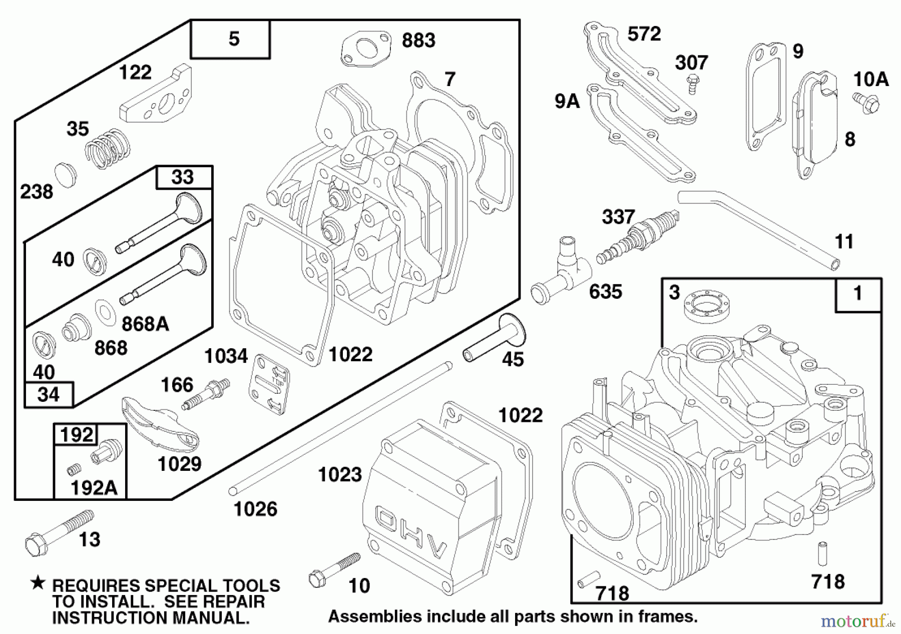  Rasenmäher 22154 - Toro Walk-Behind Mower (SN: 7900001 - 7999999) (1997) ENGINE GTS 150 #1