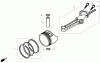 Rasenmäher 22155 - Toro Commercial 21" Lawn Mower (SN: 310000001 - 310999999) (2010) Spareparts PISTON AND CONNECTING ROD ASSEMBLY HONDA GSV190LA A3T