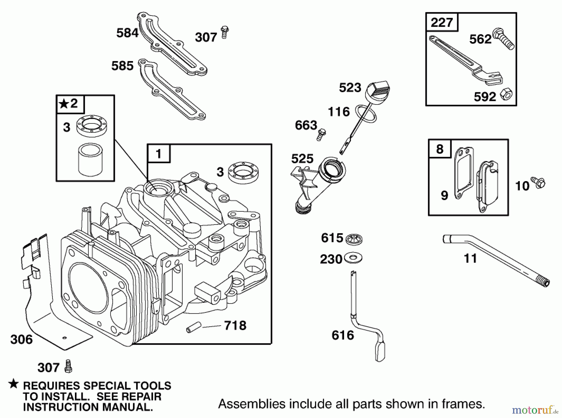  Rasenmäher 22157 - Toro 53cm Recycler/Rear-Bagger Mower (SN: 230000001 - 230999999) (2003) ENGINE GTS-200 #1