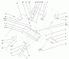 Rasenmäher 22157 - Toro 53cm Recycler/Rear-Bagger Mower (SN: 230000001 - 230999999) (2003) Spareparts HANDLE CONTROL ASSEMBLY