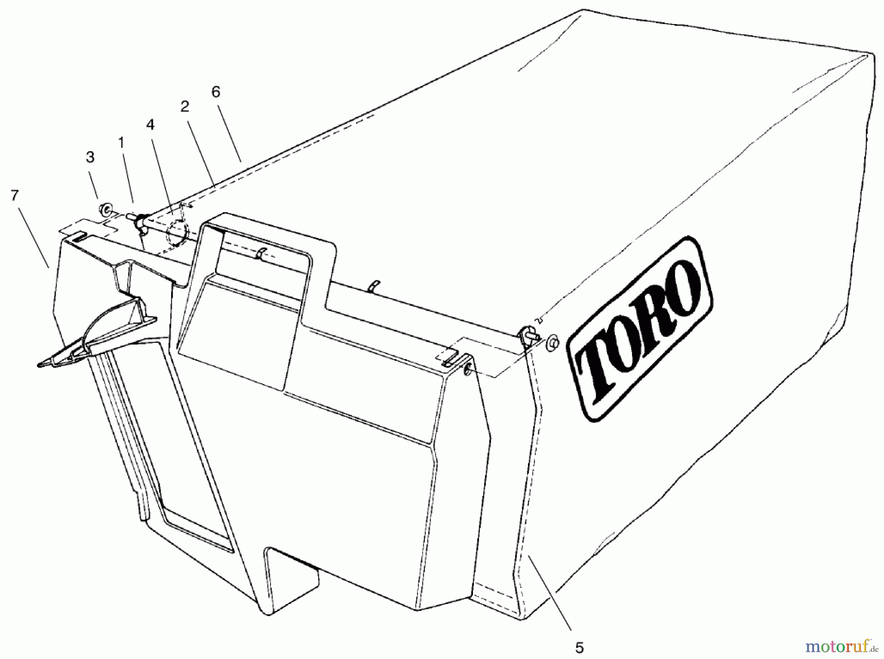  Rasenmäher 22158 - Toro Recycler Rear Bagger Mower (SN: 9900001 - 9999999) (1999) BAGGING ASSEMBLY