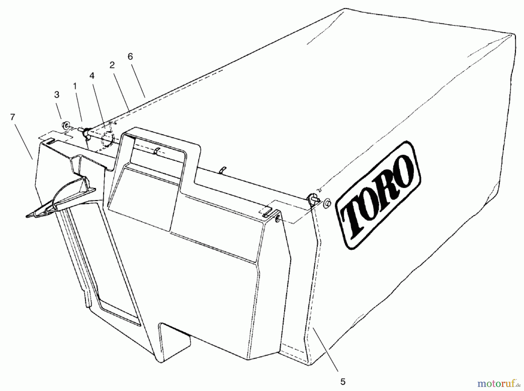  Rasenmäher 22160 - Toro Recycler Mower (SN: 200000001 - 200999999) (2000) GRASS BAGGING ASSEMBLY