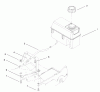 Rasenmäher 22162 - Toro Recycler Mower (SN: 210000001 - 210999999) (2001) Spareparts FUEL TANK ASSEMBLY