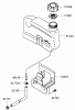 Rasenmäher 22163 - Toro PT21 Trim Mower (SN: 270000001 - 270999999) (2007) Spareparts FUEL TANK AND FUEL VALVE ASSEMBLY KAWASAKI FJ180V-AS28