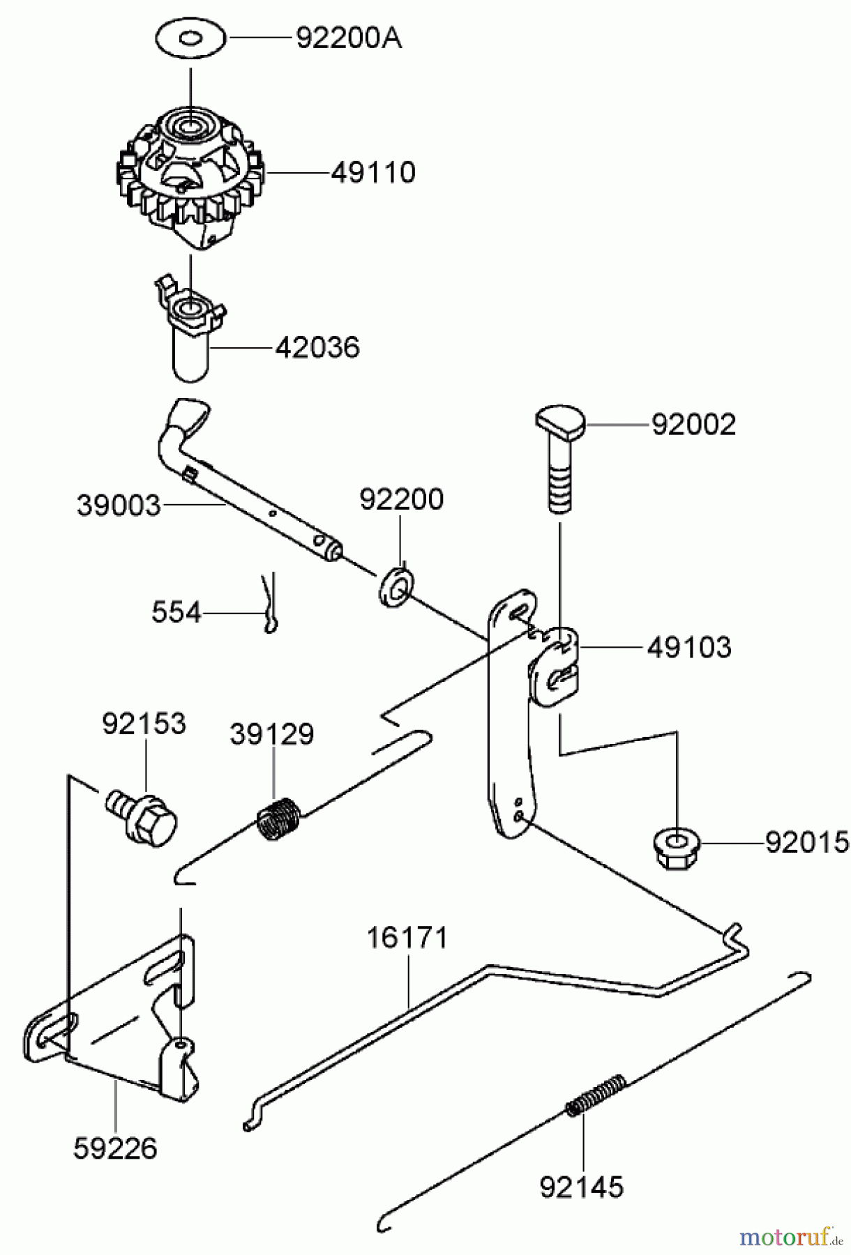  Rasenmäher 22164TE - Toro HD53 Lawn Mower (SN: 280000001 - 280999999) (2008) CONTROL EQUIPMENT ASSEMBLY KAWASAKI FJ180V-AS28