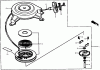 Rasenmäher 22167 - Toro 21" Heavy-Duty Recycler Mower (SN: 250000001 - 250999999) (2005) Spareparts RECOIL STARTER ASSEMBLY HONDA GXV160K1-A1T