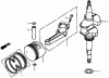 Rasenmäher 22168 - Toro 21" Heavy-Duty Recycler Mower (SN: 260000001 - 260999999) (2006) Spareparts CRANKSHAFT AND PISTON ASSEMBLY HONDA GXV160A1 T1AH