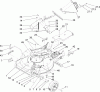 Rasenmäher 22168 - Toro 21" Heavy-Duty Recycler Mower (SN: 260000001 - 260999999) (2006) Spareparts HOUSING, CHUTE AND WHEEL ASSEMBLY